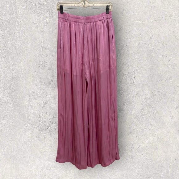 Halara satin wide leg pants NWT - Picture 3 of 5